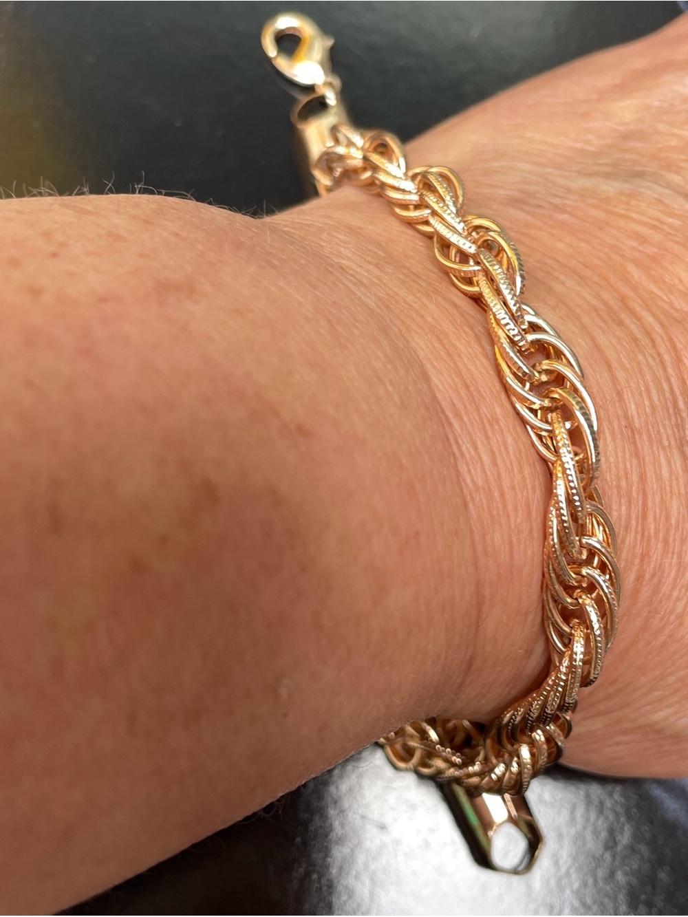 Gold plated chain bracelet women’s and men’s